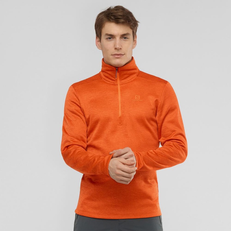 Salomon Essential Lightwarm Seamless Skijacken Orange | 74529-PZDA