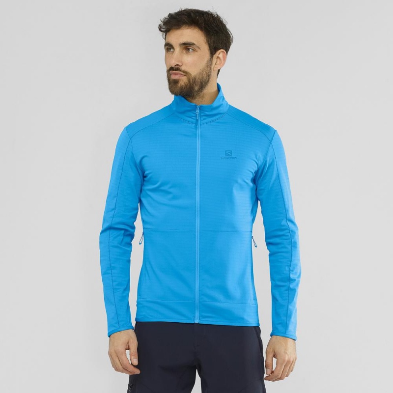 Salomon Essential Lightwarm Skijacken Blau | 49371-OQYL