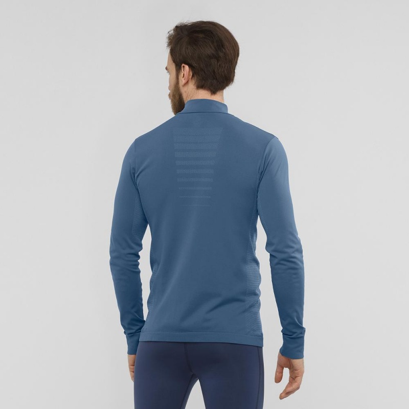 Salomon Essential Seamless Laufjacke Navy | 15302-DZAY