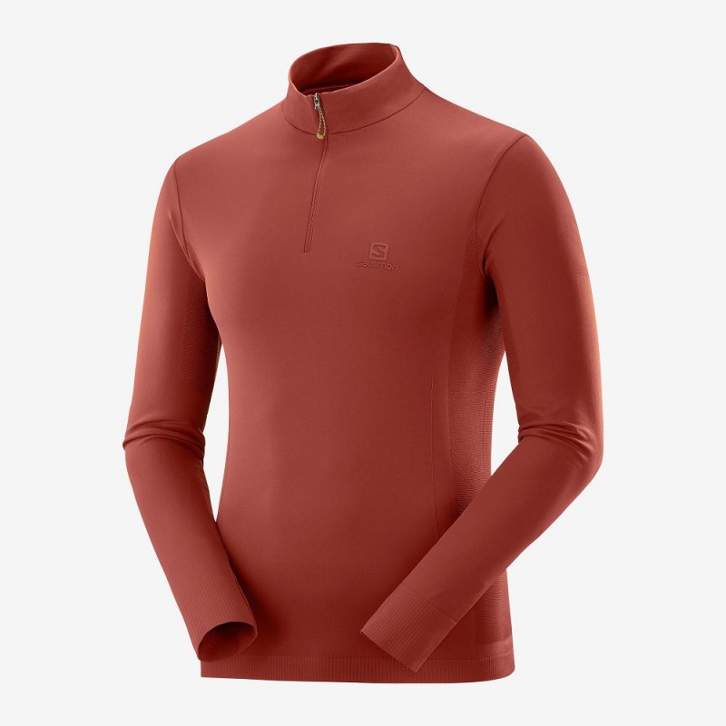 Salomon Essential Seamless Laufjacke Rot | 65317-WQGR