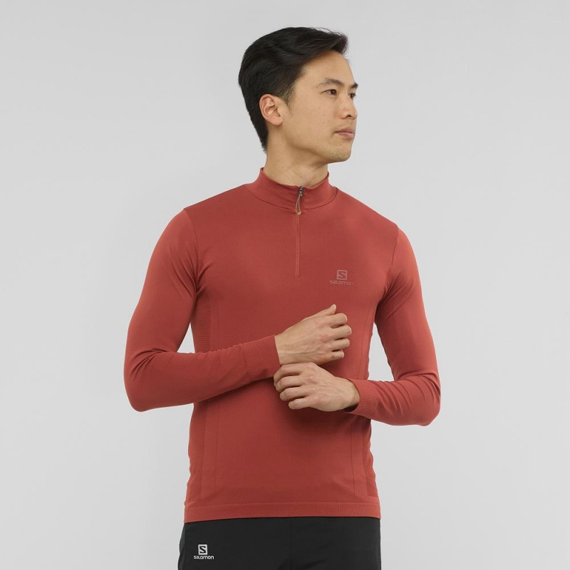 Salomon Essential Seamless Laufjacke Rot | 65317-WQGR