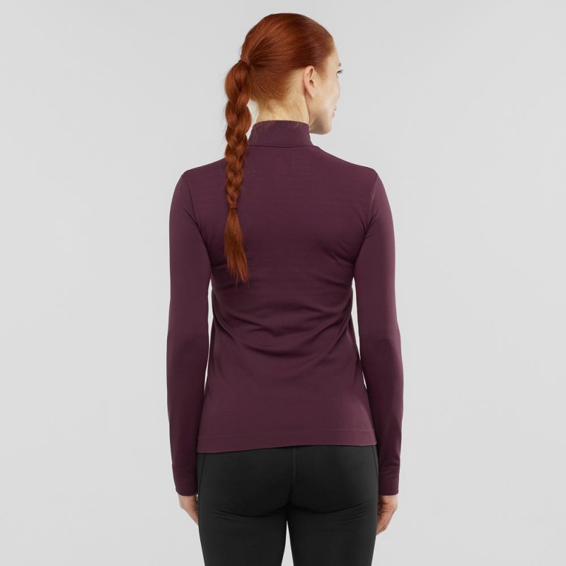 Salomon Essential Seamless Pullover Lila | 41528-GRYX