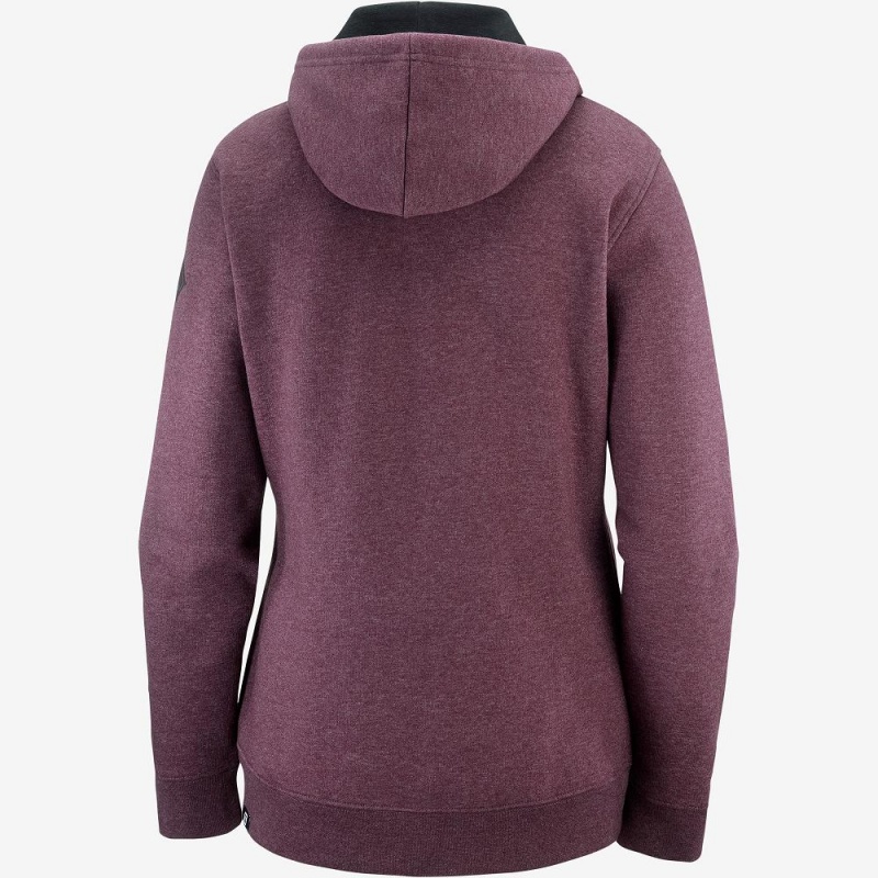 Salomon Essential Warm Hoodie Lila | 60124-DSFM