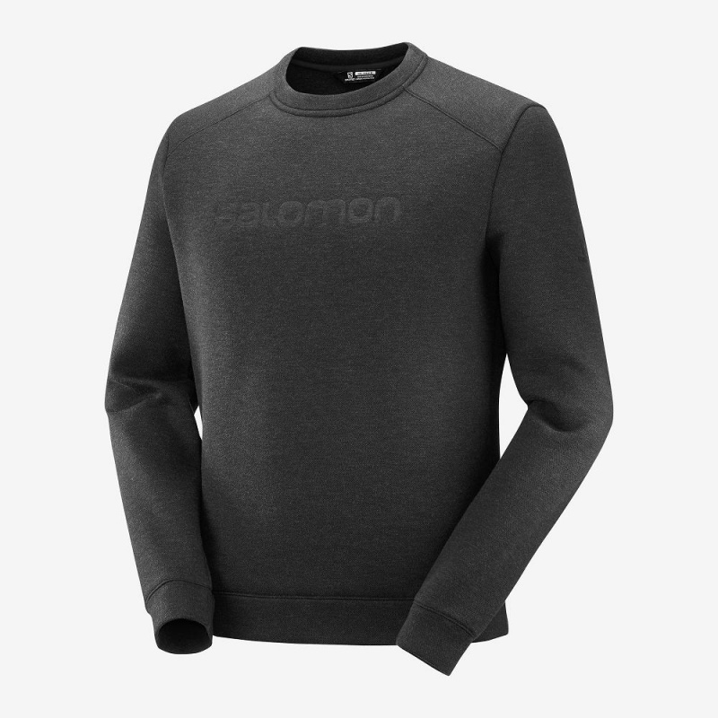 Salomon Essential Warm Pullover Schwarz | 23591-LZXV