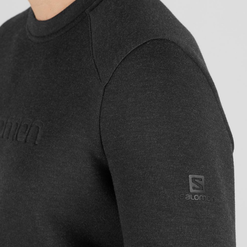 Salomon Essential Warm Pullover Schwarz | 23591-LZXV