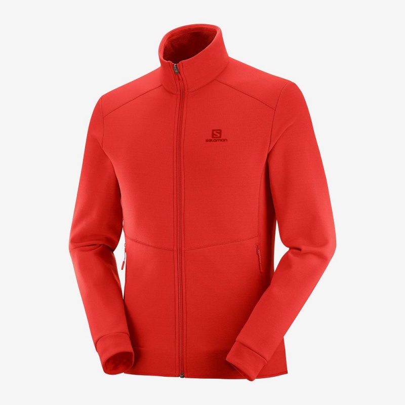 Salomon Essential Warm Skijacken Rot | 57138-MISK