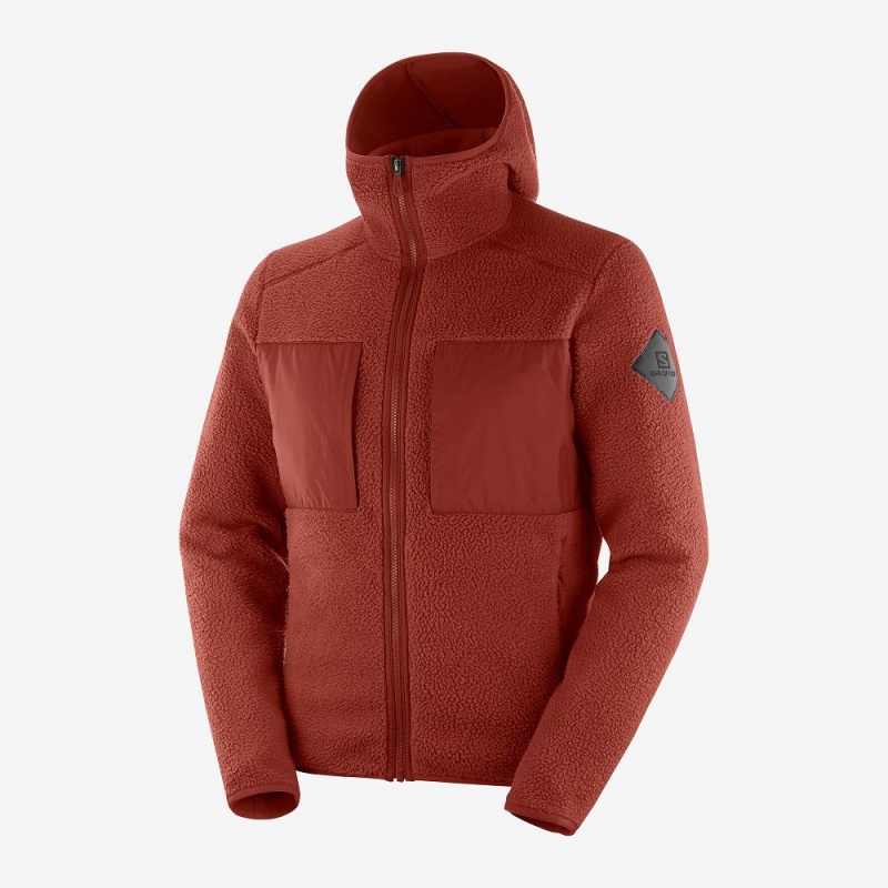 Salomon Essential Warm Teddy Skijacken Rot | 69381-DJFE