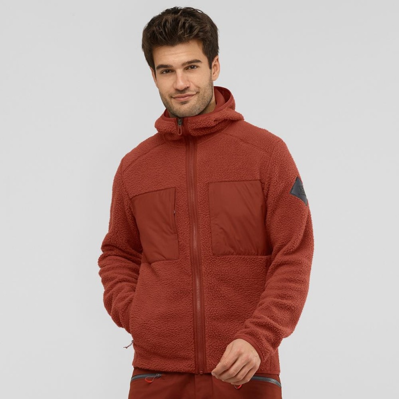 Salomon Essential Warm Teddy Skijacken Rot | 69381-DJFE