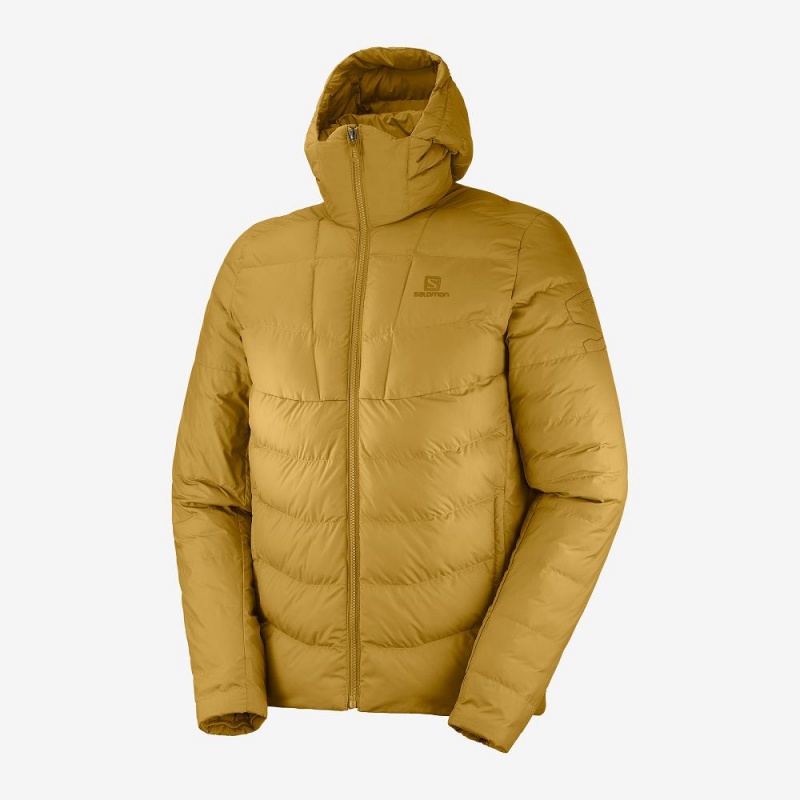 Salomon Essential Xwarm Insulated Hoodie Gelb | 59106-DUOC