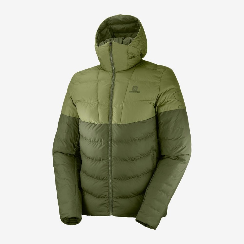 Salomon Essential Xwarm Insulated Hoodie Grün | 47186-GBAN