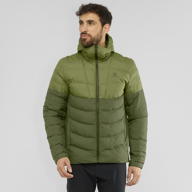 Salomon Essential Xwarm Insulated Hoodie Grün | 47186-GBAN