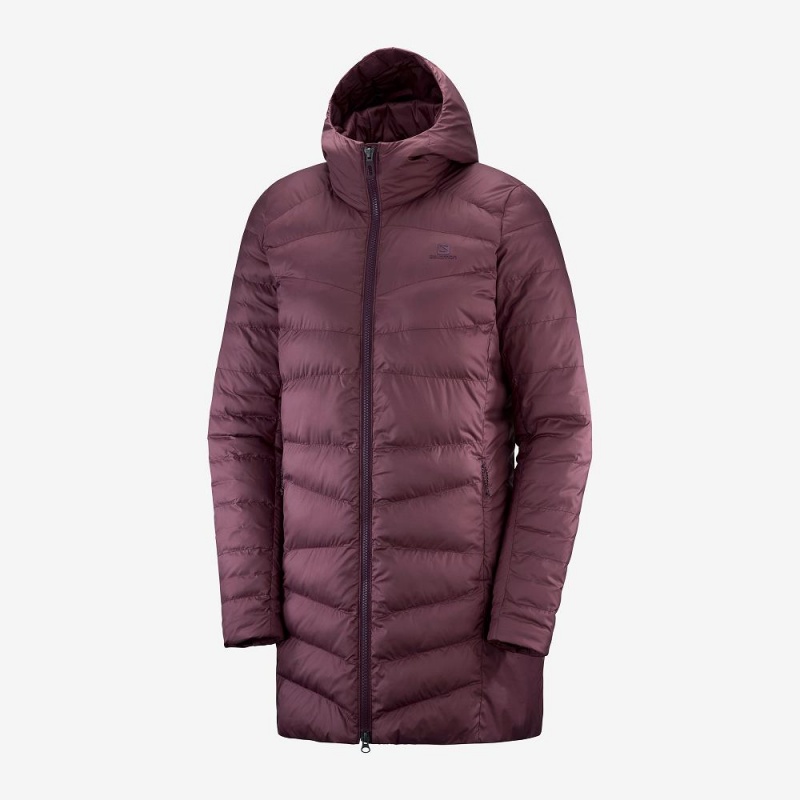 Salomon Essential Xwarm Long Jacke Lila | 72390-HIAP