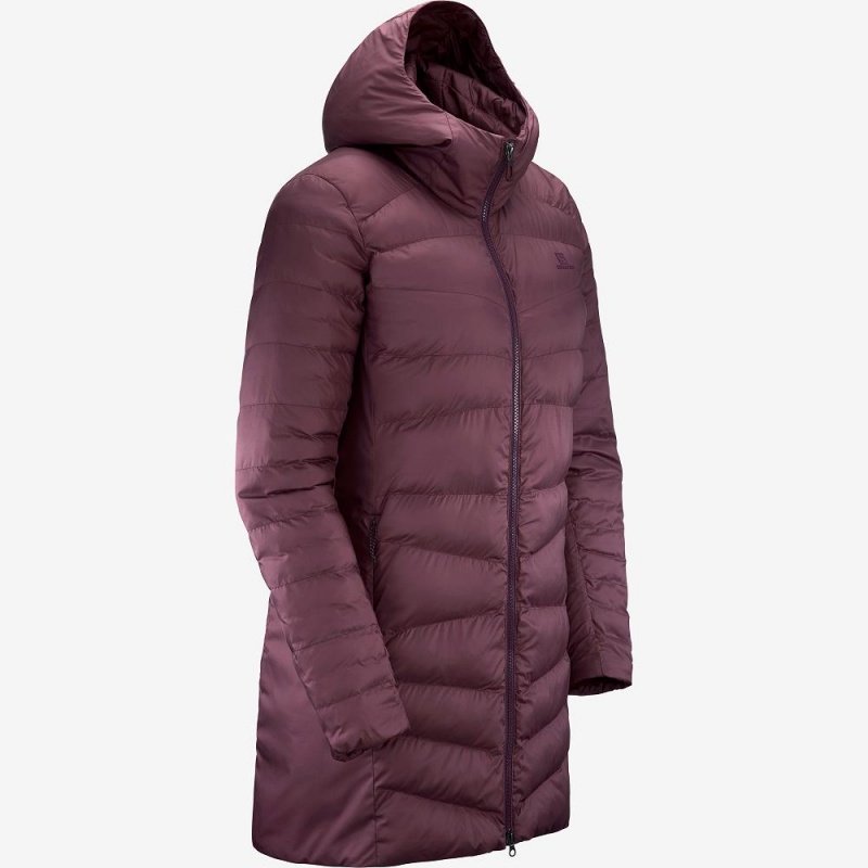 Salomon Essential Xwarm Long Jacke Lila | 72390-HIAP