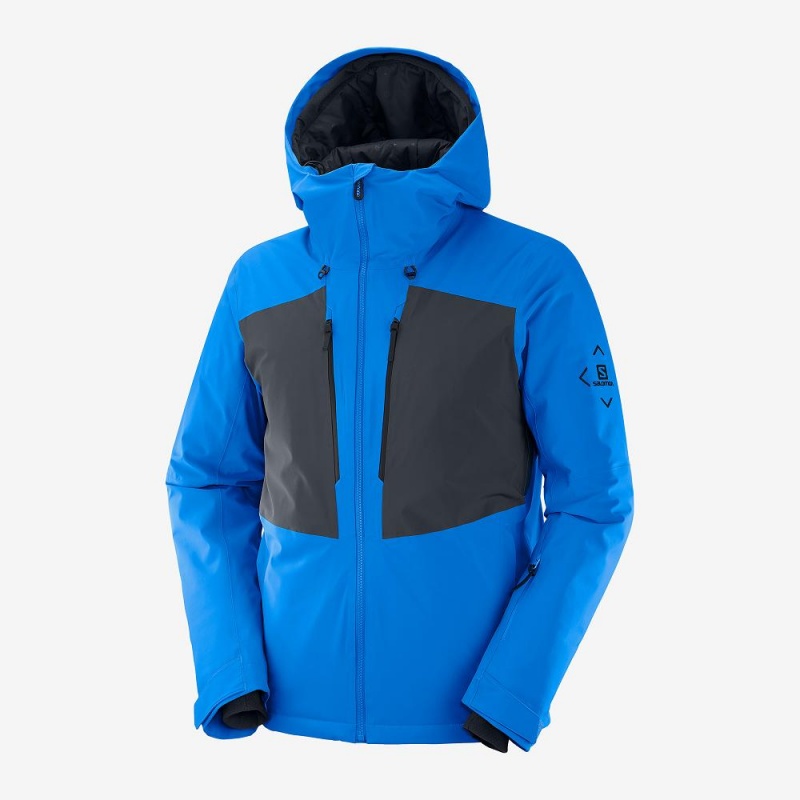 Salomon Highland Skijacken Blau | 20486-GMXA