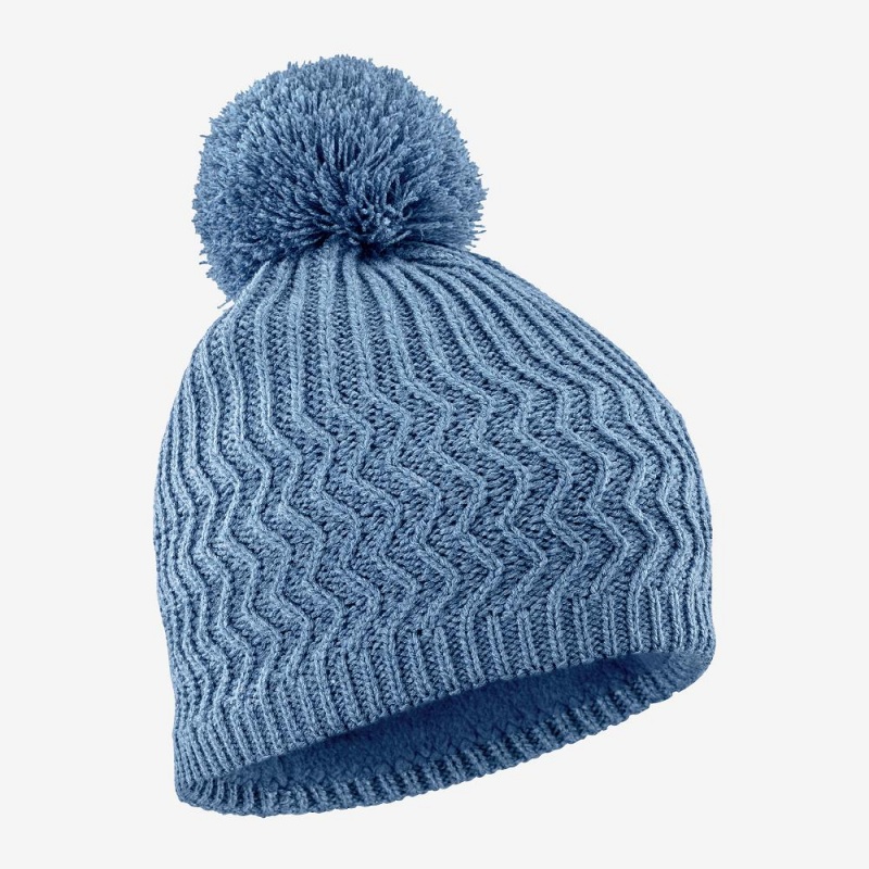 Salomon Kuba Beanie Hüte Blau | 72401-JVBD