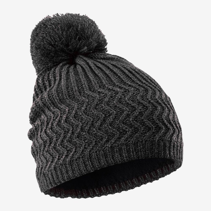 Salomon Kuba Beanie Hüte Schwarz | 57812-HUBG