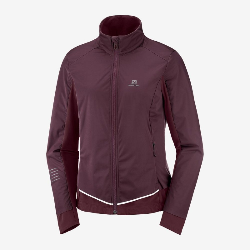 Salomon Lightning Lightshell Jkt W Jacke Lila | 34629-ARHJ