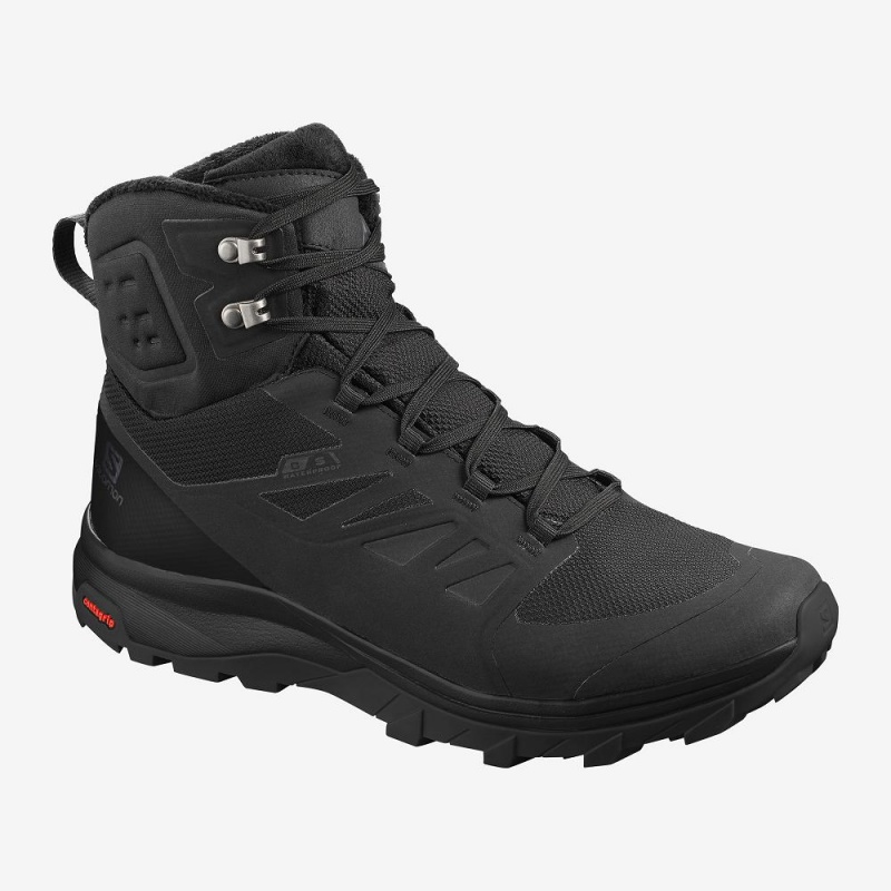 Salomon Outblast Thinsulate Climasalomon Wasserdichte Winterstiefel Schwarz | 18290-DPZN