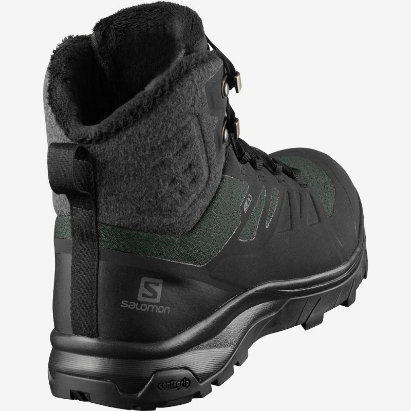 Salomon Outblast Thinsulate Climasalomon Wasserdichte Winterstiefel Schwarz | 09768-UMTN