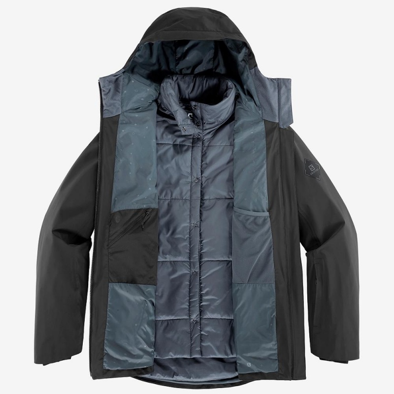 Salomon Outlaw 3In1 Jacket W Skijacken Schwarz | 82670-FDNK