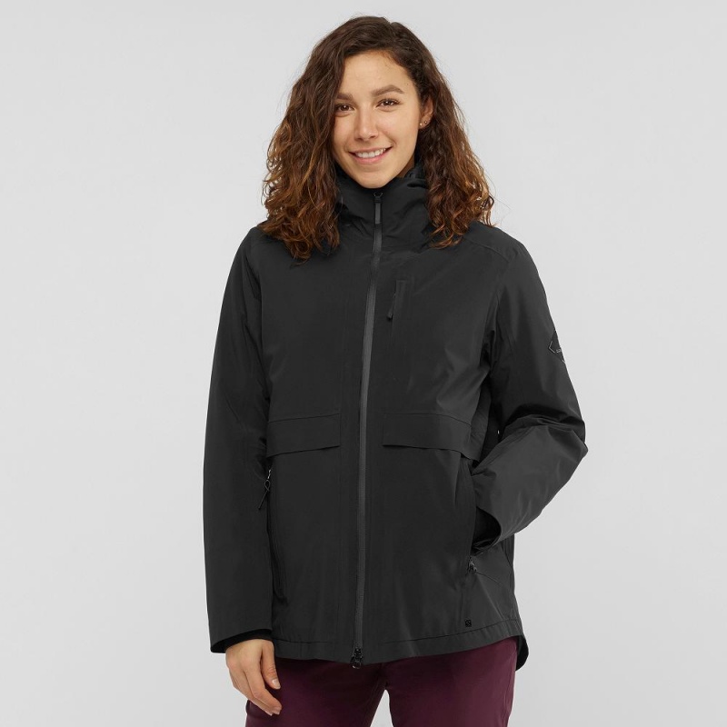 Salomon Outlaw 3In1 Jacket W Skijacken Schwarz | 82670-FDNK