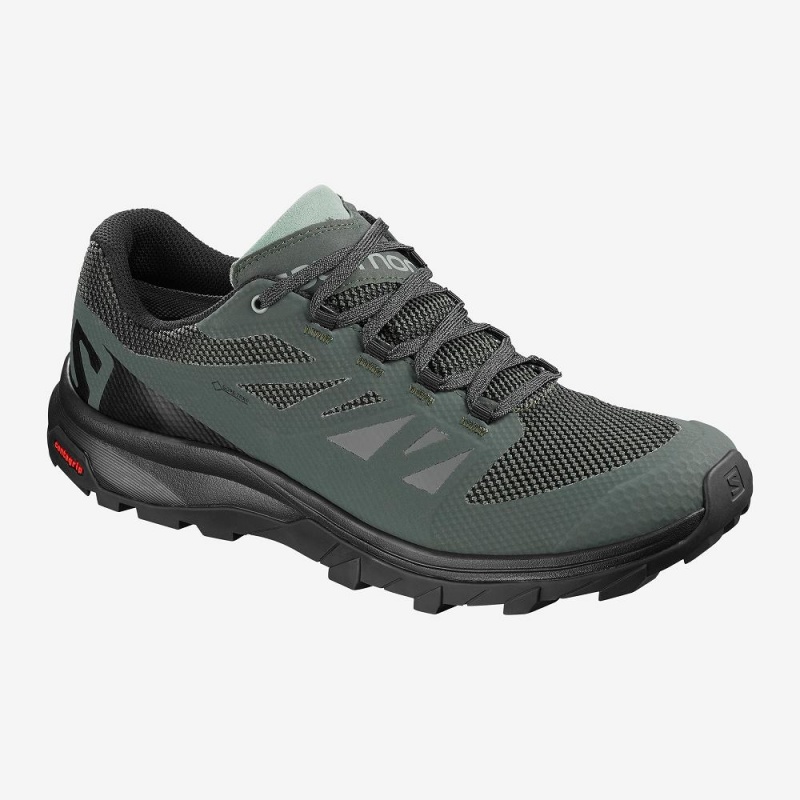 Salomon Outline Gore-Tex Trekking Grün | 65374-FUSY