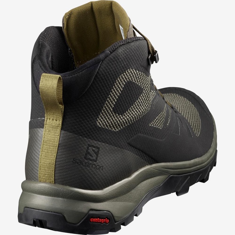 Salomon Outline Mid Gore-Tex Wanderstiefel Schwarz | 43516-BXEM