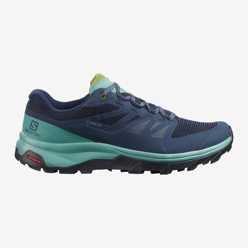 Salomon Outline Weite Gore-Tex Trekking Navy | 79045-STQC