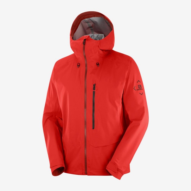 Salomon Outpeak 3L Light Shell Jacket M Skijacken Rot | 71925-RBCV