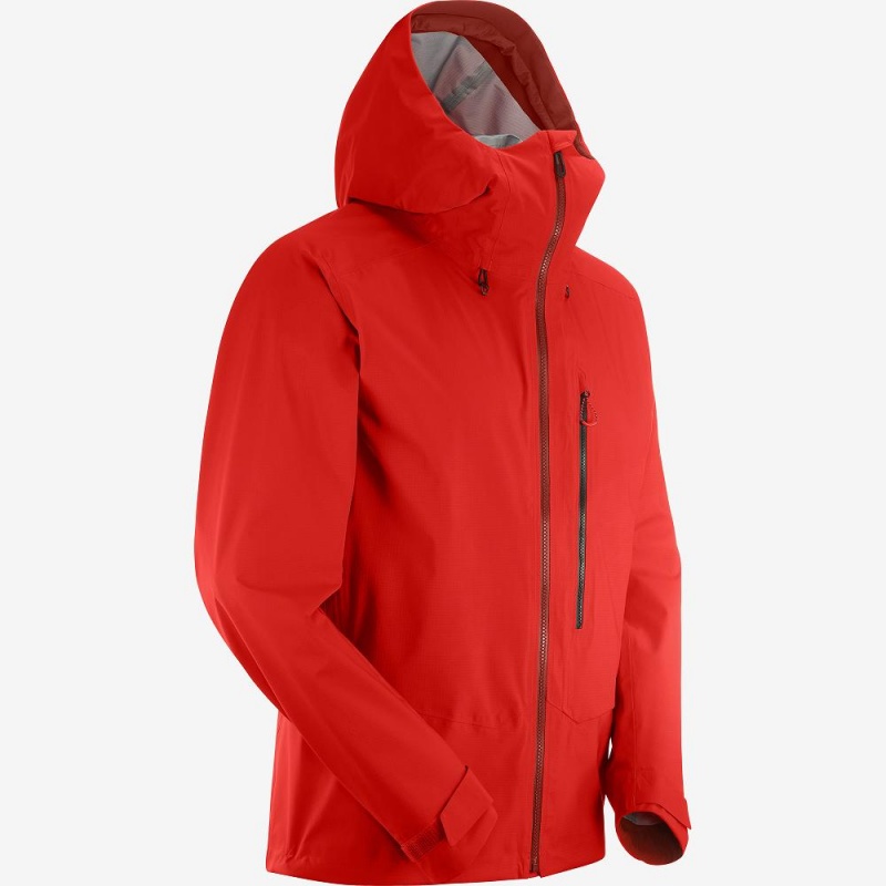 Salomon Outpeak 3L Light Shell Jacket M Skijacken Rot | 71925-RBCV