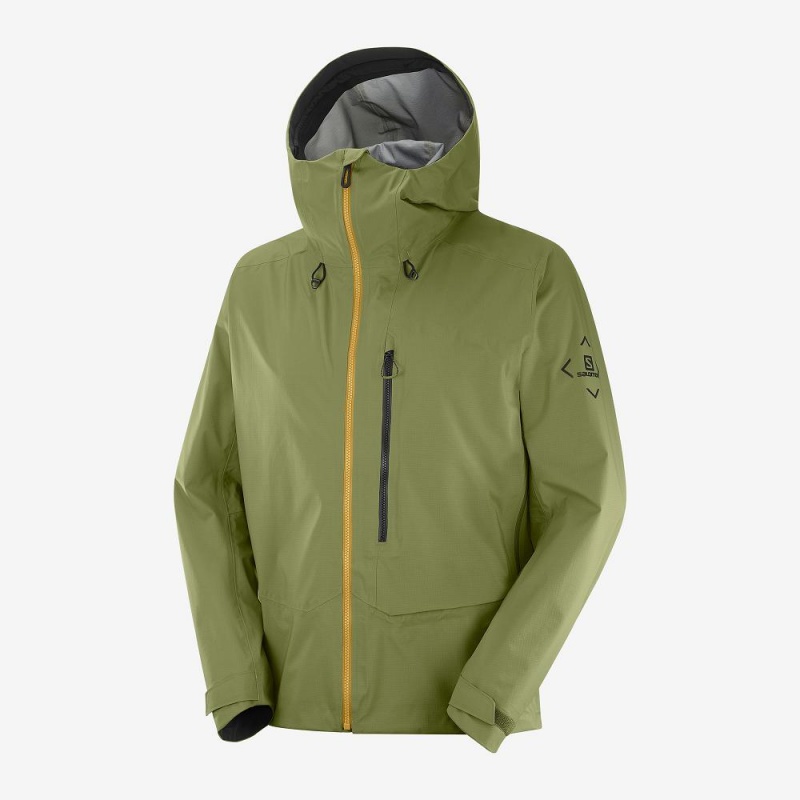 Salomon Outpeak 3L Light Shell Jacket M Skijacken Grün | 59371-HZVW