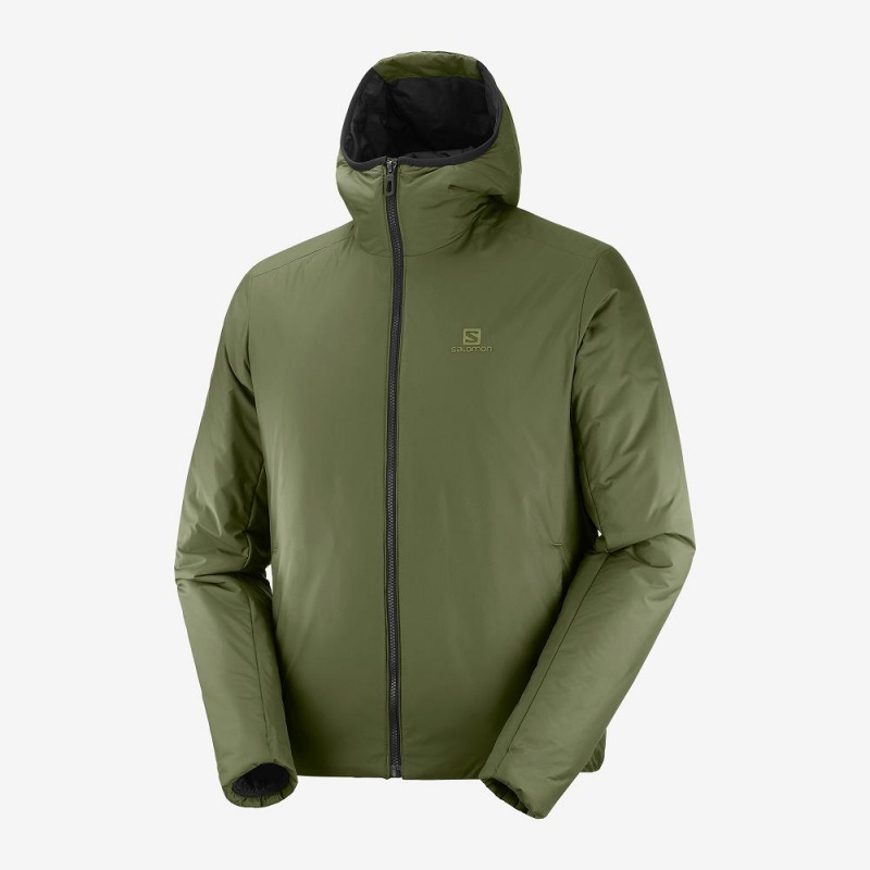 Salomon Outrack Insulated Hoodie Grün | 60439-IZSE