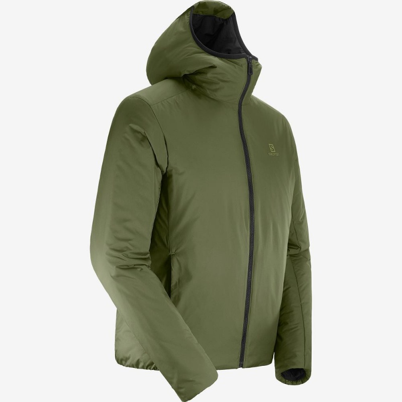 Salomon Outrack Insulated Hoodie Grün | 60439-IZSE