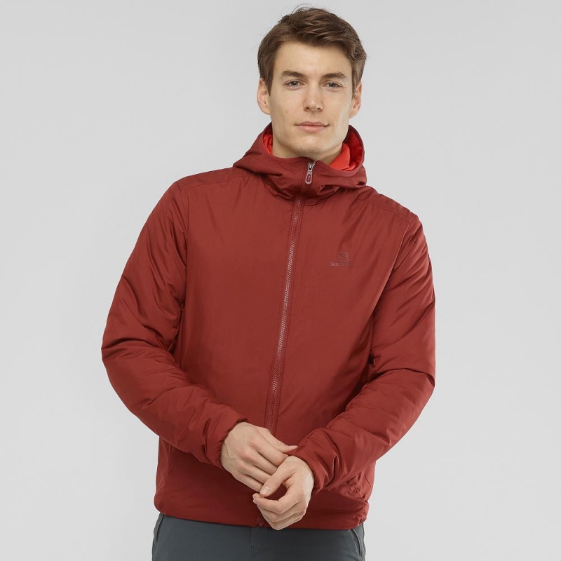 Salomon Outrack Insulated Hoodie Rot | 01298-LRQA