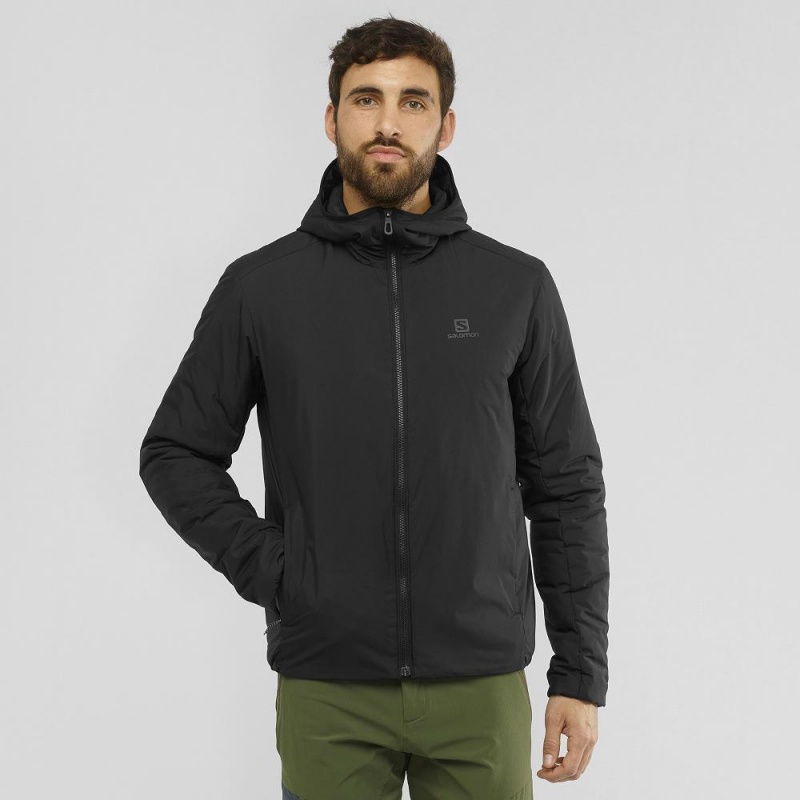 Salomon Outrack Insulated Hoodie Schwarz | 29035-PYCQ