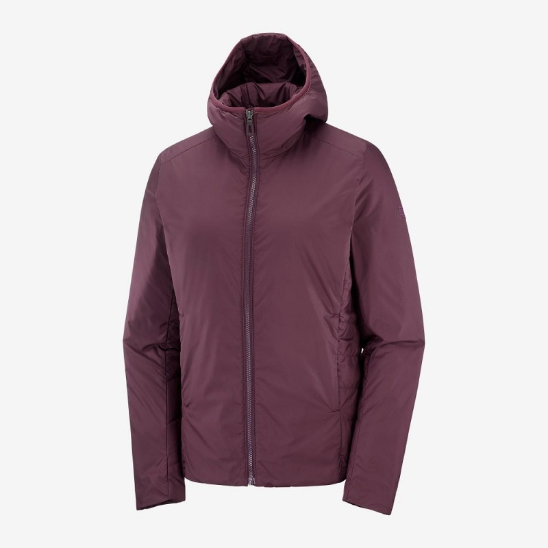 Salomon Outrack Insulated Jacke Lila | 90358-TEAM