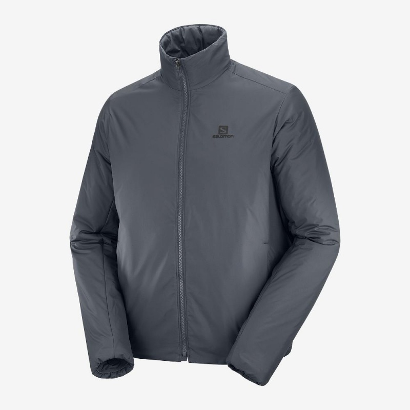 Salomon Outrack Insulated Jacket M Jacke Gray | 65092-OZXR