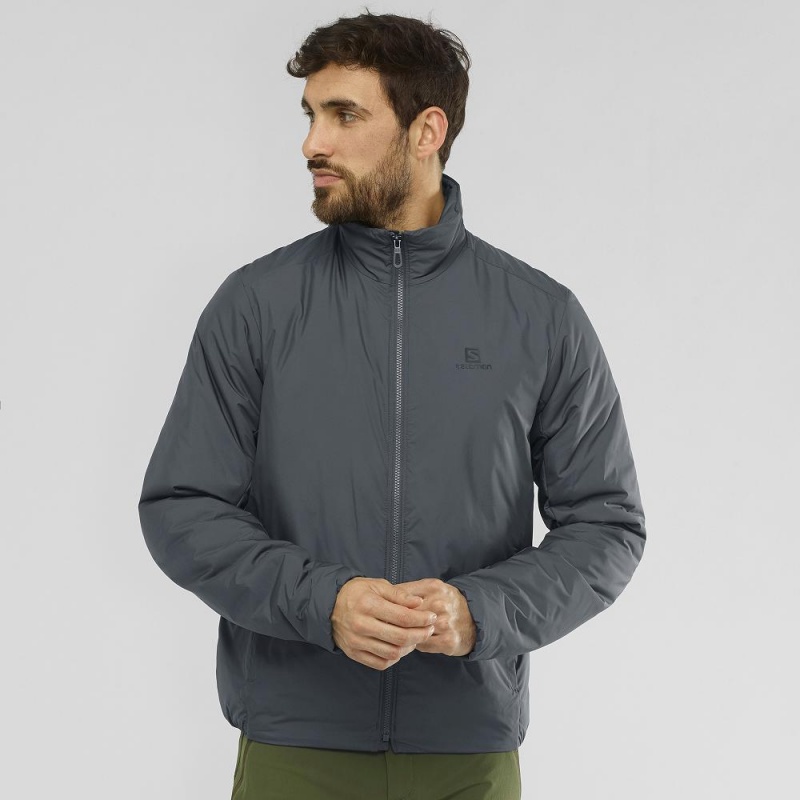 Salomon Outrack Insulated Jacket M Jacke Gray | 65092-OZXR