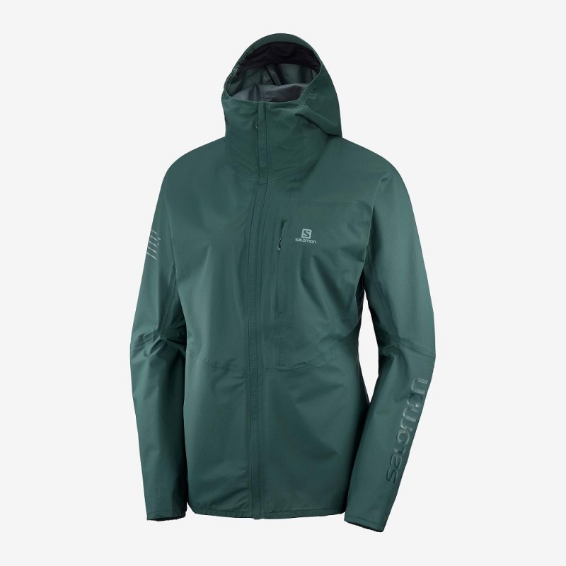 Salomon Outspeed 360 3L Jkt W Jacke Grün | 45097-AYVE