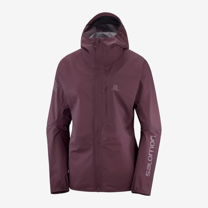 Salomon Outspeed 360 3L Jkt W Jacke Lila | 45306-SYQJ