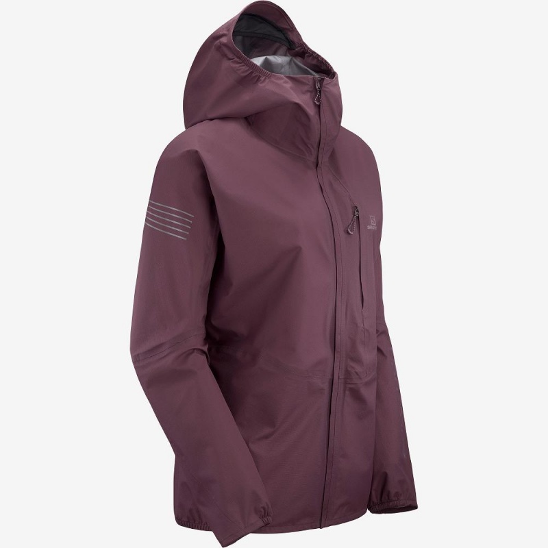 Salomon Outspeed 360 3L Jkt W Jacke Lila | 45306-SYQJ