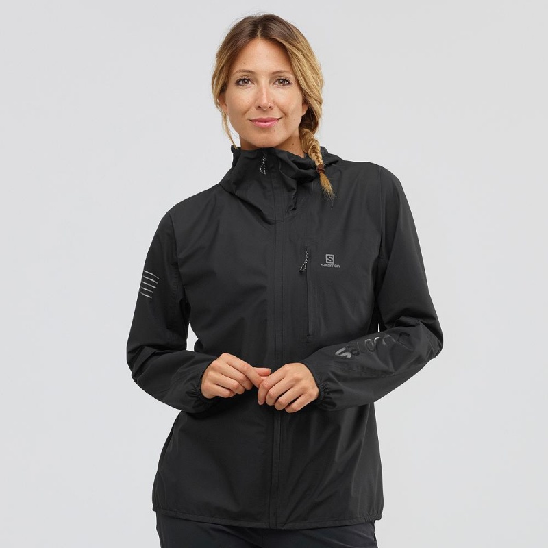 Salomon Outspeed 360 3L Jkt W Jacke Schwarz | 14625-JNLT