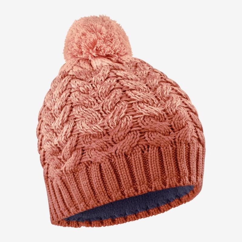 Salomon Poly Beanie Hüte Orange | 54137-UKCO