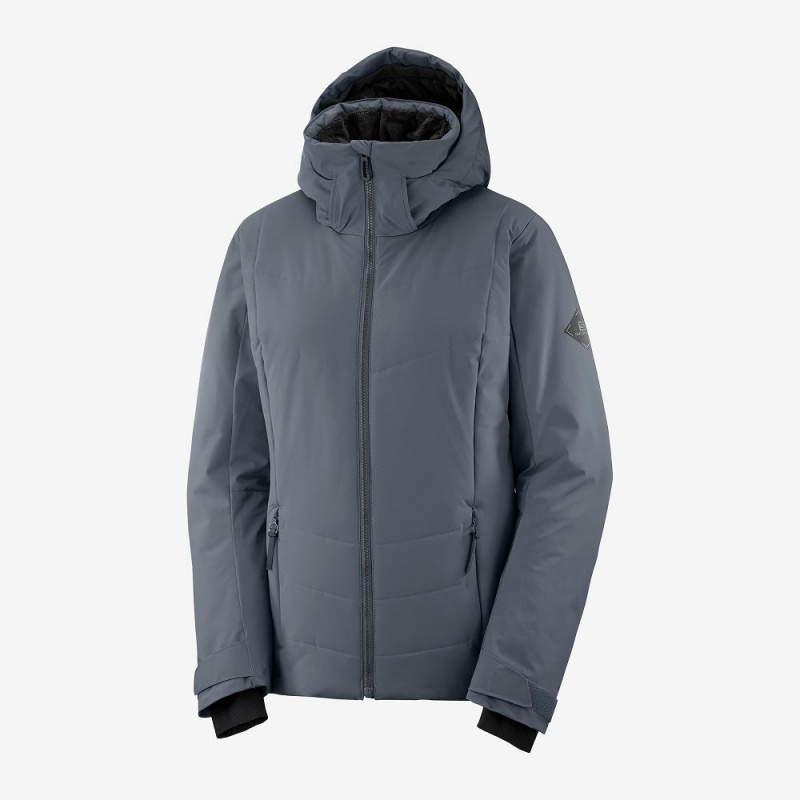 Salomon Prevail Jacket W Skijacken Gray | 84563-MDLZ