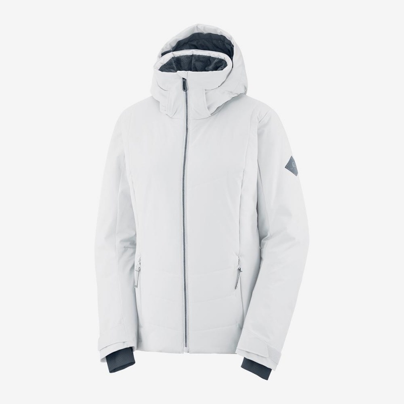 Salomon Prevail Jacket W Skijacken Weiß | 86129-UIZW