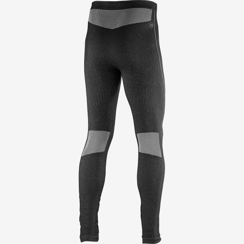 Salomon Primo Warm Tight Seamless M Strumpfhose Schwarz | 76953-TUGJ