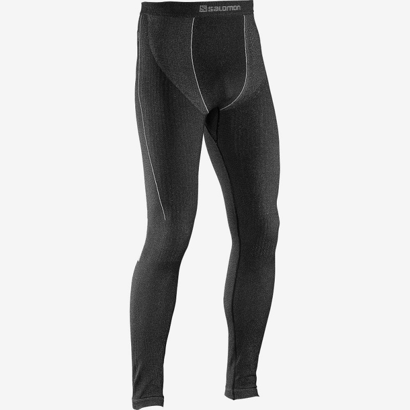 Salomon Primo Warm Tight Seamless M Strumpfhose Schwarz | 76953-TUGJ