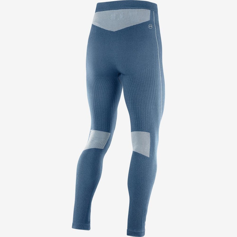 Salomon Primo Warm Tight Seamless M Strumpfhose Navy | 76091-BWDI