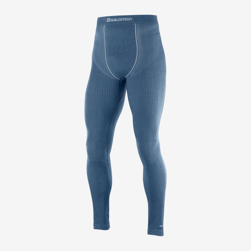 Salomon Primo Warm Tight Seamless M Strumpfhose Navy | 76091-BWDI