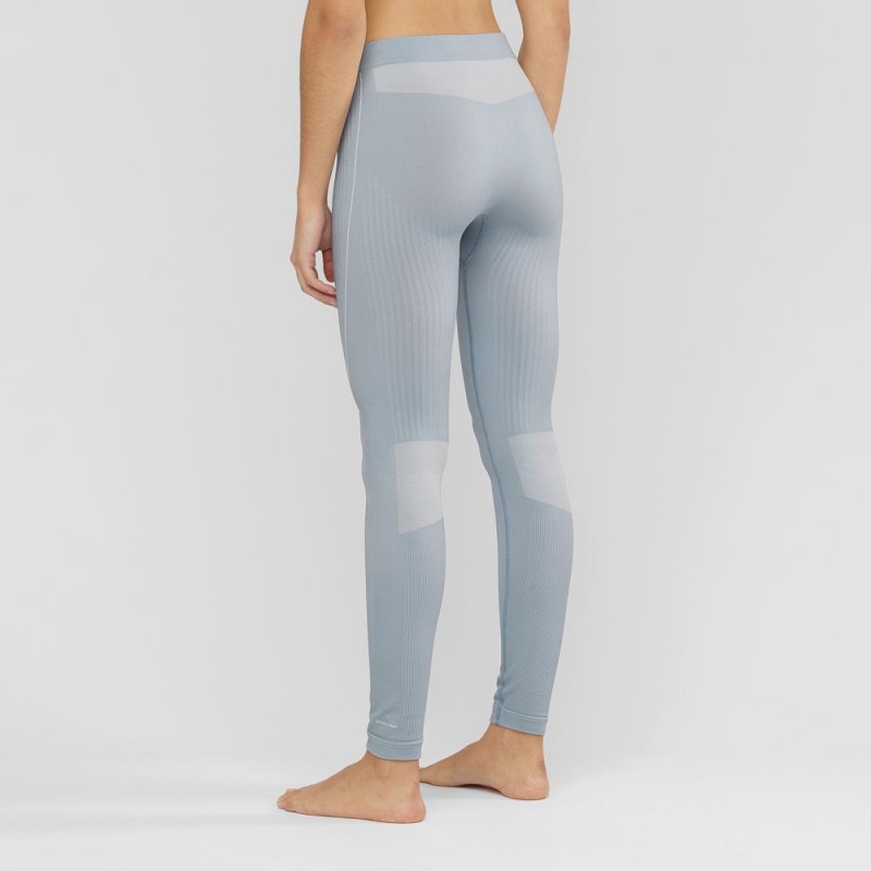 Salomon Primo Warm Tight Seamless W Strumpfhose Blau | 87201-YETF